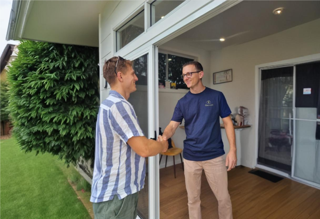 the chiro studio chiropractor charlestown doctor andrew ullo welcoming patient